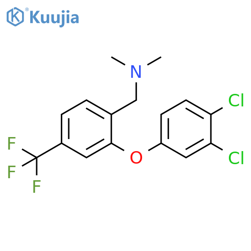 Benzenemethanamine,2-(3,4-dichlorophenoxy)-N,N-dimethyl-4-(trifluoromethyl)- structure