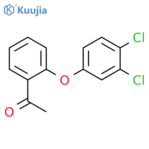 1-[2-(3,4-dichlorophenoxy)phenyl]ethan-1-one structure