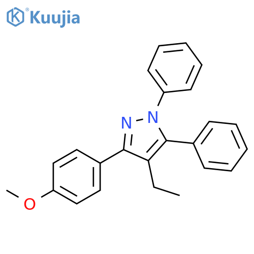 1H-Pyrazole,4-ethyl-3-(4-methoxyphenyl)-1,5-diphenyl- structure