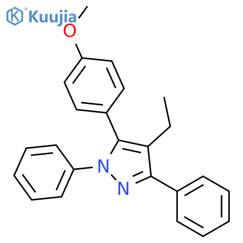 1H-Pyrazole,4-ethyl-5-(4-methoxyphenyl)-1,3-diphenyl- structure