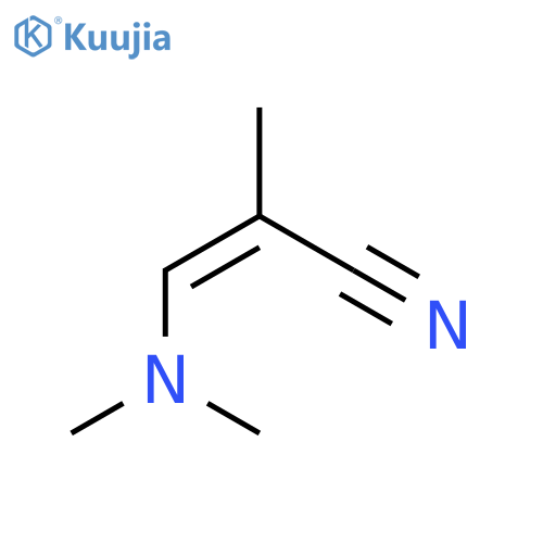 3-(dimethylamino)-2-methylprop-2-enenitrile structure