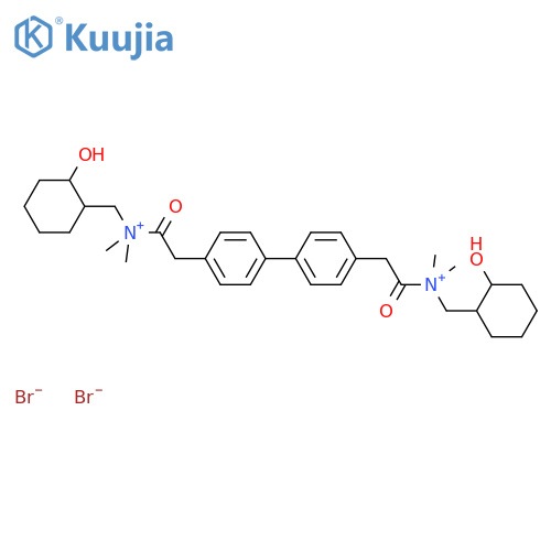 [1,1'-Biphenyl]-4,4'-diethanaminium,N4,N4'-bis[(2-hydroxycyclohexyl)methyl]-N4,N4,N4',N4'-tetramethyl-b4,b4'-dioxo-, bromide (1:2) structure