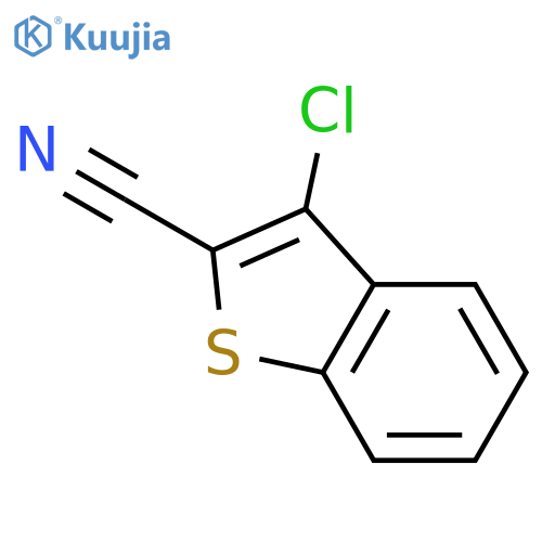 3-chloro-1-benzothiophene-2-carbonitrile structure