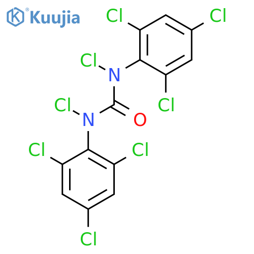 1,3-dichloro-1,3-bis(2,4,6-trichlorophenyl)urea structure