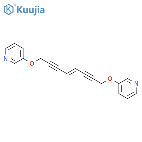 Pyridine, 3,3'-[4-octene-2,6-diyne-1,8-diylbis(oxy)]bis- structure