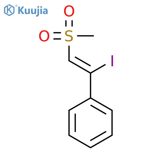 Benzene,[1-iodo-2-(methylsulfonyl)ethenyl]-, (E)- (9CI) structure