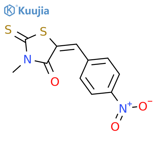 4-Thiazolidinone,3-methyl-5-[(4-nitrophenyl)methylene]-2-thioxo- structure