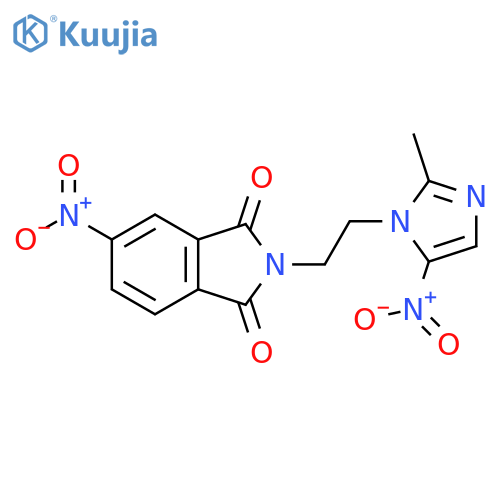 1H-Isoindole-1,3(2H)-dione,2-[2-(2-methyl-5-nitro-1H-imidazol-1-yl)ethyl]-5-nitro- structure
