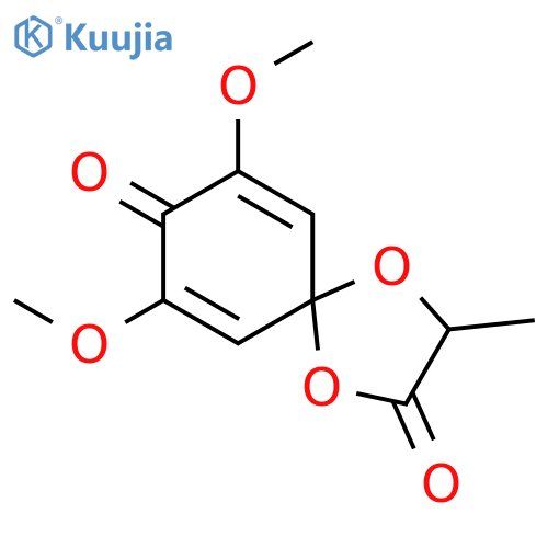 1,4-Dioxaspiro[4.5]deca-6,9-diene-2,8-dione, 7,9-dimethoxy-3-methyl- structure