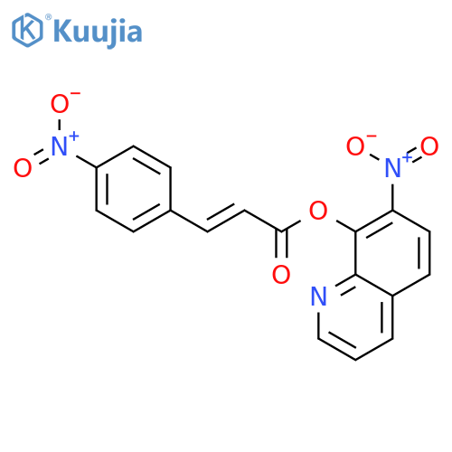 2-Propenoic acid,3-(4-nitrophenyl)-, 7-nitro-8-quinolinyl ester structure