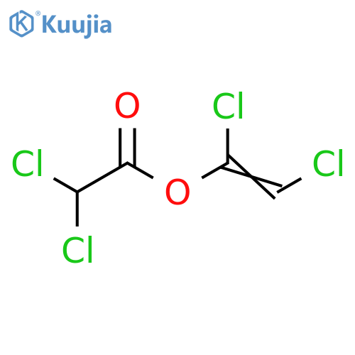 Acetic acid, dichloro-, 1,2-dichloroethenyl ester structure