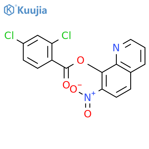 Benzoic acid,2,4-dichloro-, 7-nitro-8-quinolinyl ester structure