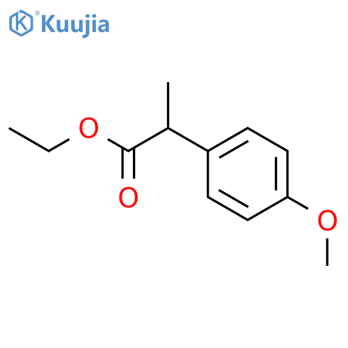 Benzeneacetic acid,4-methoxy-a-methyl-, ethyl ester structure