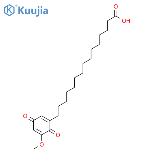 15-(6-methoxy-1,4-benzoquinon-2-yl)pentadecanoic acid structure