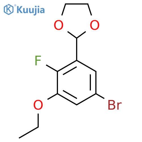 2-(5-Bromo-3-ethoxy-2-fluorophenyl)-1,3-dioxolane structure