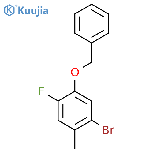 1-(BenZyloxy)-5-bromo-2-fluoro-4-methylbenZene structure