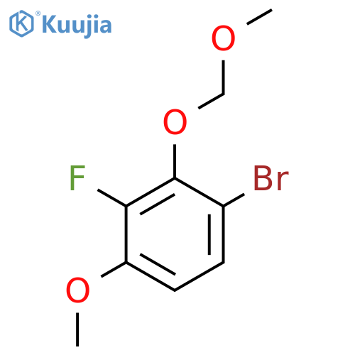 1-Bromo-3-fluoro-4-methoxy-2-(methoxymethoxy)benZene structure