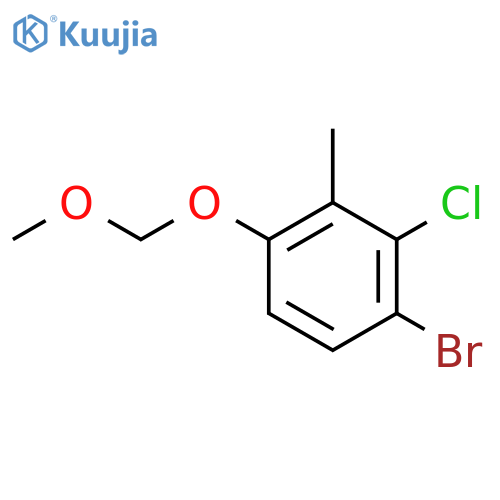 1-Bromo-2-chloro-4-(methoxymethoxy)-3-methylbenZene structure