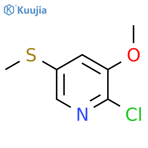 2-Chloro-3-methoxy-5-(methylthio)pyridine structure