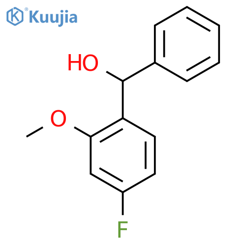 (4-Fluoro-2-methoxyphenyl)(phenyl)methanol structure