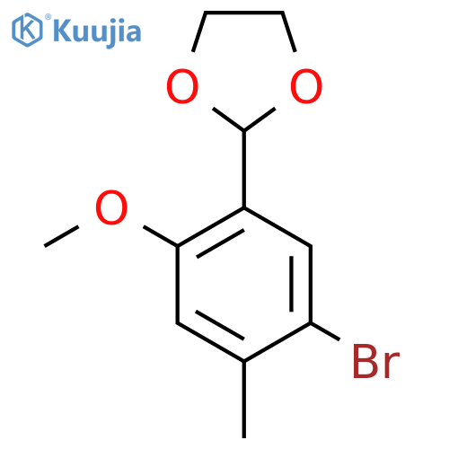 2-(5-Bromo-2-methoxy-4-methylphenyl)-1,3-dioxolane structure