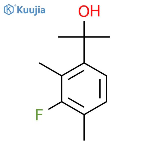2-(3-Fluoro-2,4-dimethylphenyl)propan-2-ol structure