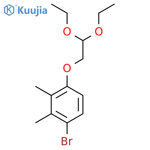 1-Bromo-4-(2,2-diethoxyethoxy)-2,3-dimethylbenzene structure