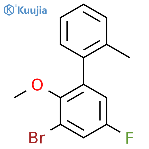 3-Bromo-5-fluoro-2-methoxy-2'-methyl-1,1'-biphenyl structure