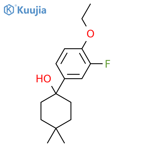 1-(4-Ethoxy-3-fluorophenyl)-4,4-dimethylcyclohexanol structure
