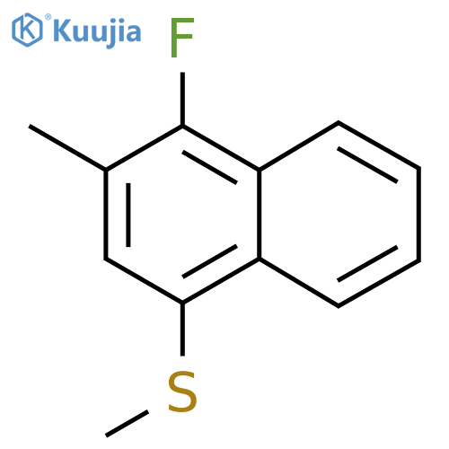 (4-Fluoro-3-methylnaphthalen-1-yl)(methyl)sulfane structure