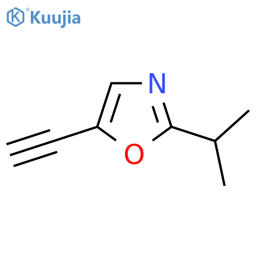 Oxazole, 5-ethynyl-2-(1-methylethyl)- structure