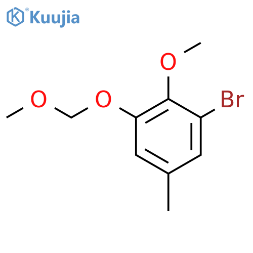 1-Bromo-2-methoxy-3-(methoxymethoxy)-5-methylbenZene structure