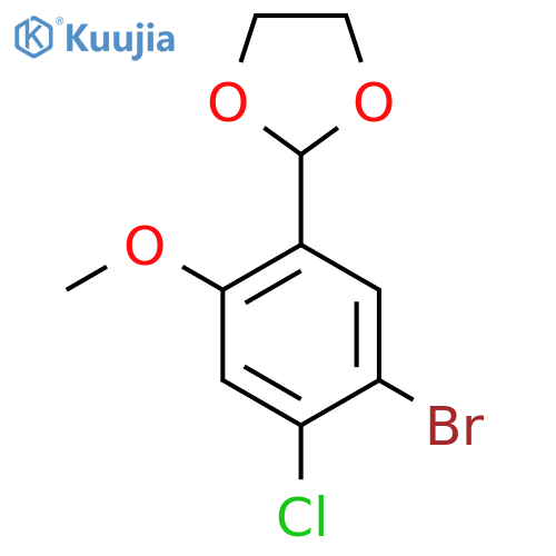 2-(5-Bromo-4-chloro-2-methoxyphenyl)-1,3-dioxolane structure