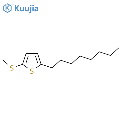 2-(Methylthio)-5-octylthiophene structure