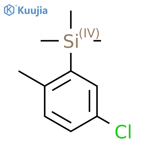(5-Chloro-2-methylphenyl)trimethylsilane structure