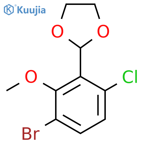 2-(3-Bromo-6-chloro-2-methoxyphenyl)-1,3-dioxolane structure