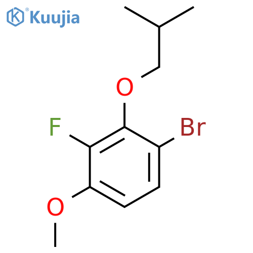 1-Bromo-3-fluoro-4-methoxy-2-(2-methylpropoxy)benzene structure