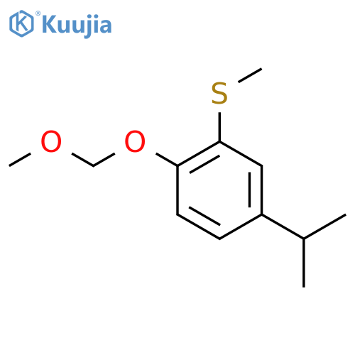 (5-Isopropyl-2-(methoxymethoxy)phenyl)(methyl)sulfane structure