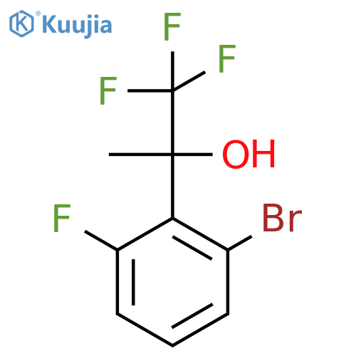 2-(2-Bromo-6-fluorophenyl)-1,1,1-trifluoropropan-2-ol structure