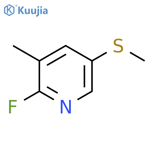 2-Fluoro-3-methyl-5-(methylthio)pyridine structure