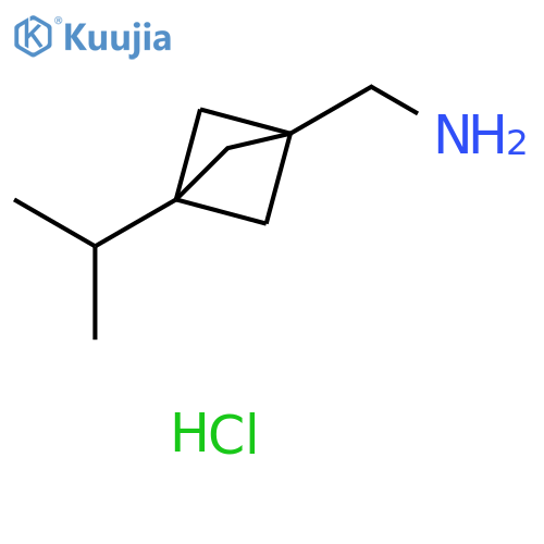 (3-isopropylbicyclo[1.1.1]pentan-1-yl)methanamine hydrochloride structure