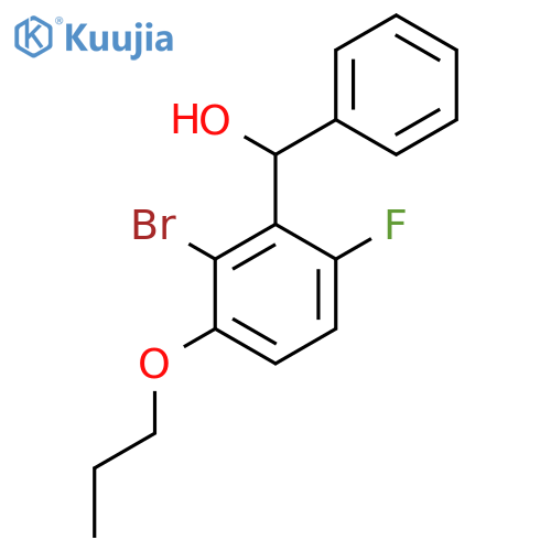 (2-Bromo-6-fluoro-3-propoxyphenyl)(phenyl)methanol structure