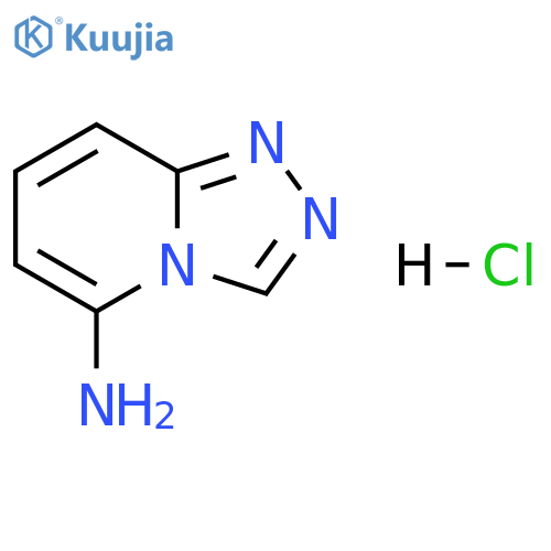 1,2,4-Triazolo[4,3-a]pyridin-5-amine, hydrochloride (1:1) structure