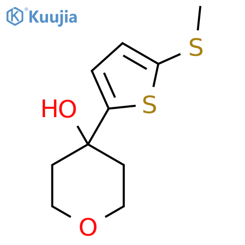 4-(5-(Methylthio)thiophen-2-yl)tetrahydro-2H-pyran-4-ol structure