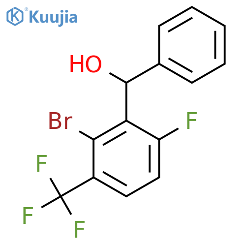 (2-Bromo-6-fluoro-3-(trifluoromethyl)phenyl)(phenyl)methanol structure