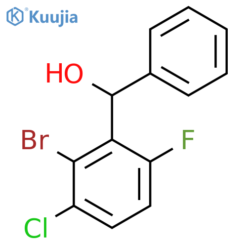 (2-Bromo-3-chloro-6-fluorophenyl)(phenyl)methanol structure