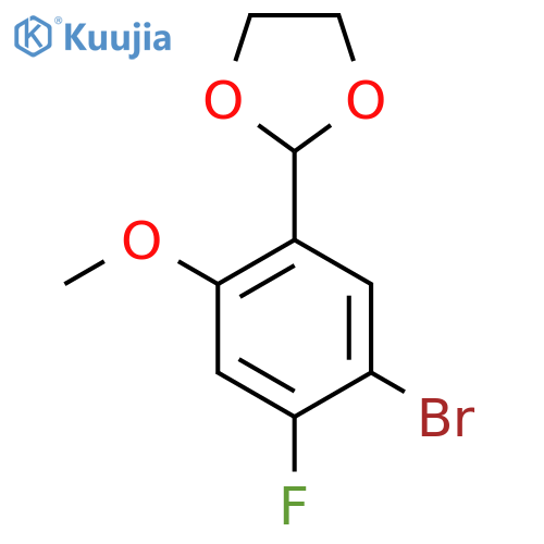 2-(5-Bromo-4-fluoro-2-methoxyphenyl)-1,3-dioxolane structure