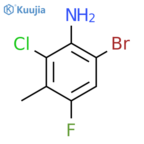 6-Bromo-2-chloro-4-fluoro-3-methylaniline structure
