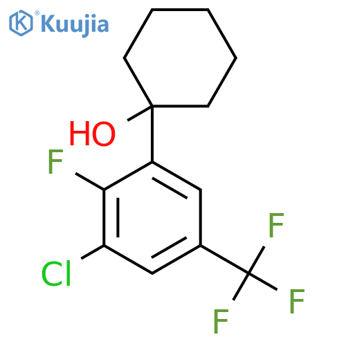 1-(3-Chloro-2-fluoro-5-(trifluoromethyl)phenyl)cyclohexanol structure
