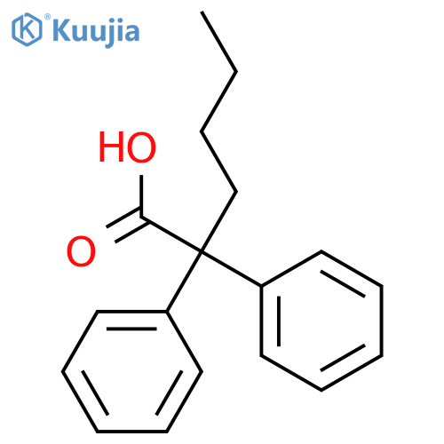 2,2-diphenylhexanoic acid structure
